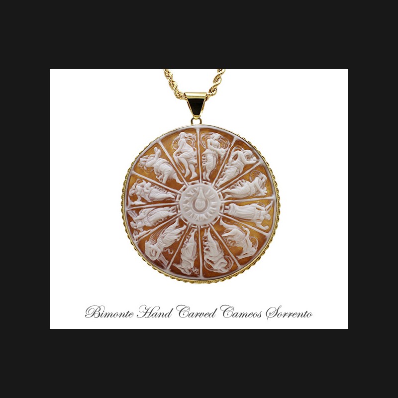 ''Hours Of The Day'' Cameo Necklace