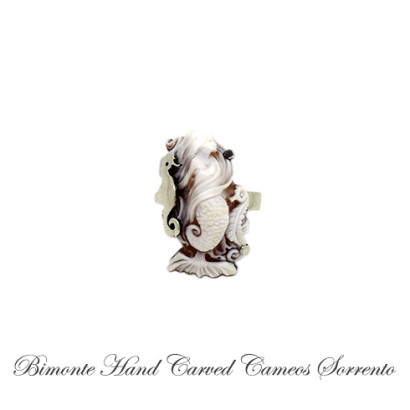 ''Siren & Seahorse'' Cameo Ring