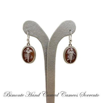 ''''Euterpe & Lira'' Cameo Earrings