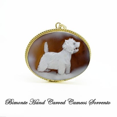 "West Highland Terrier" Cameo Pendant