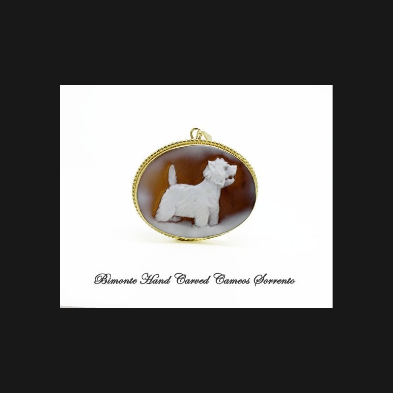 "West Highland Terrier" Cameo Pendant