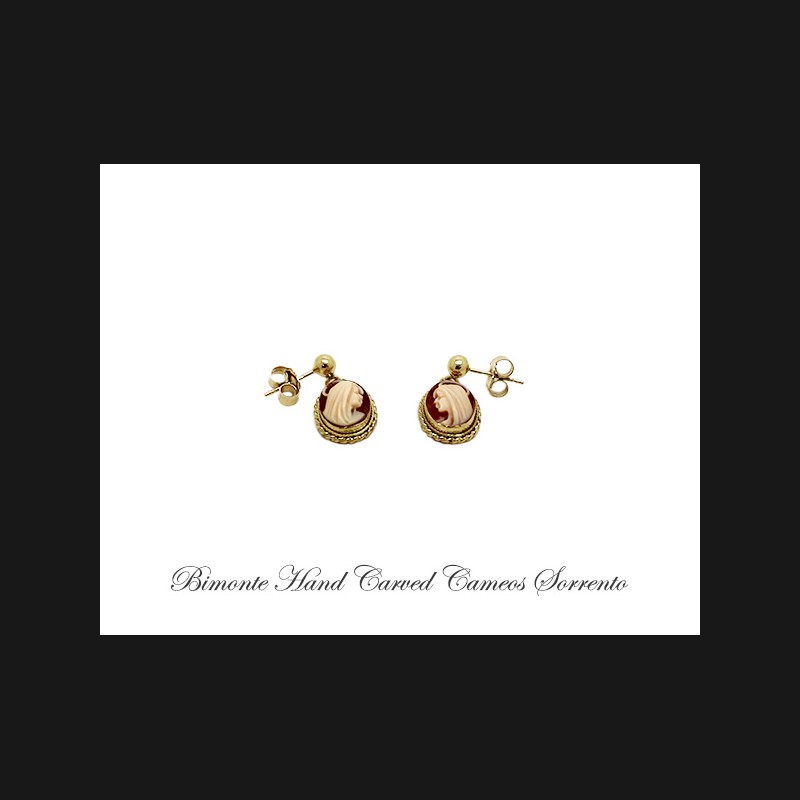 ''Virgin Mary'' Cameo Earrings