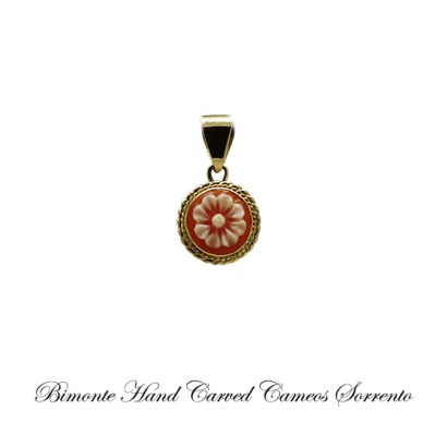 ''Flower of Joy'' Cameo Pendant