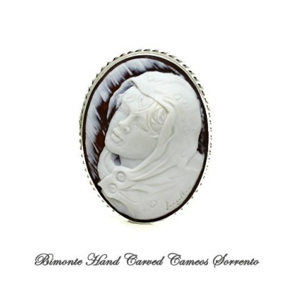 "In The Rain" Cameo Brooch and Pendant