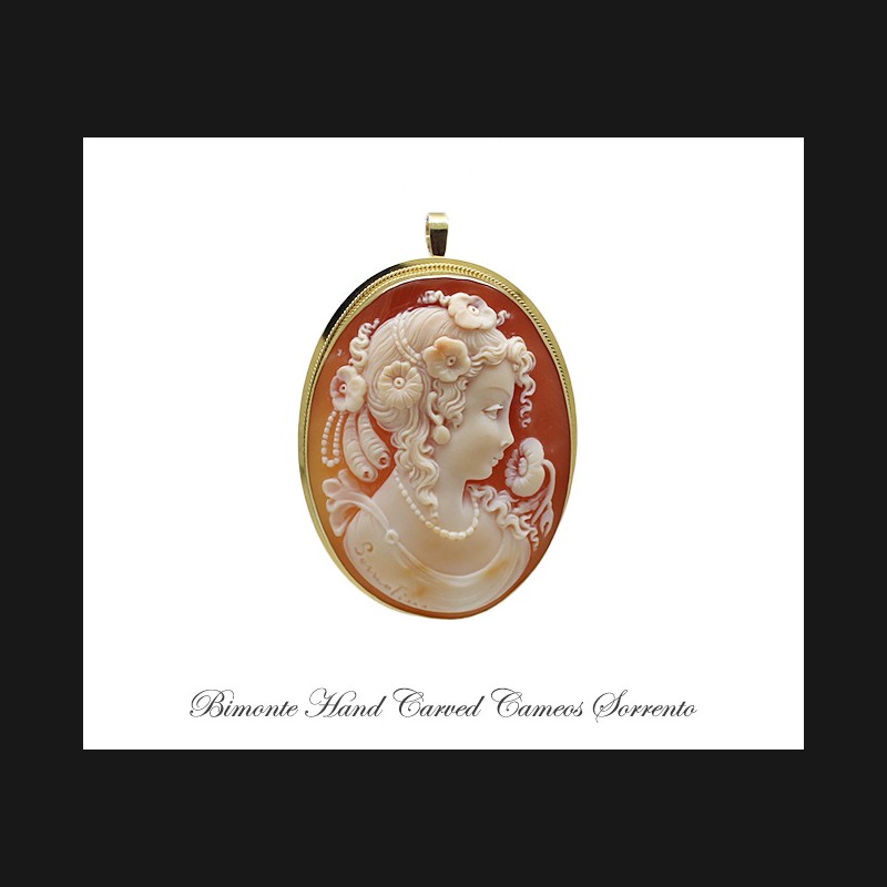 ''Flora'' Cameo Brooch & Pendant