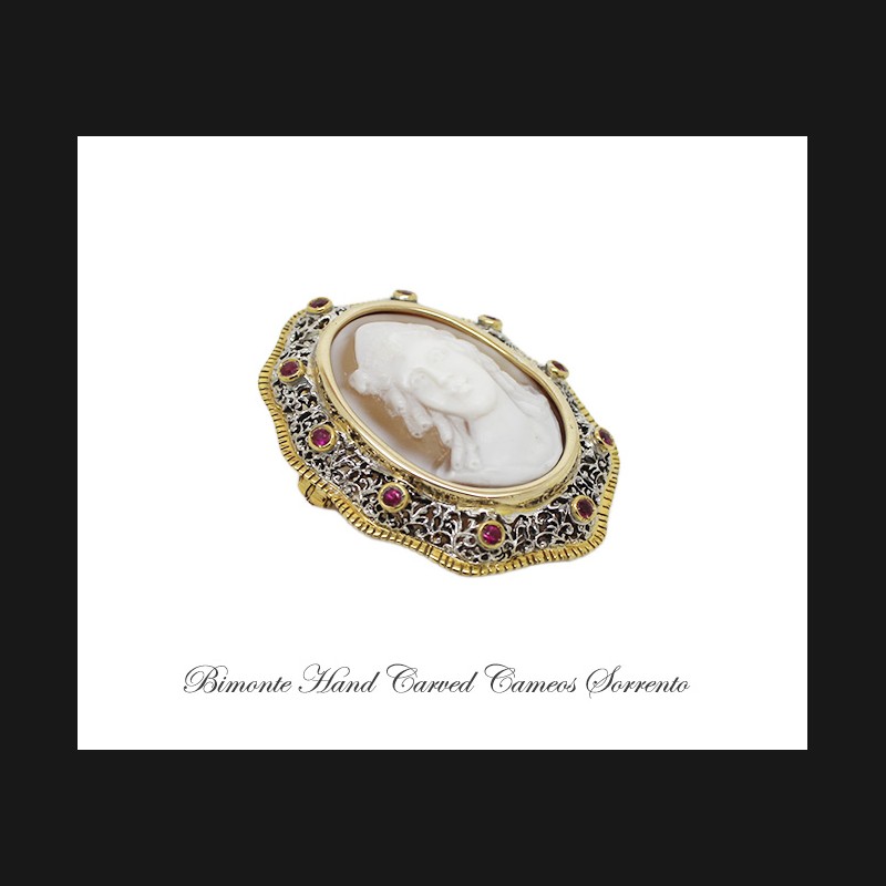 ''Giunone'' Cameo Brooch & Pendant