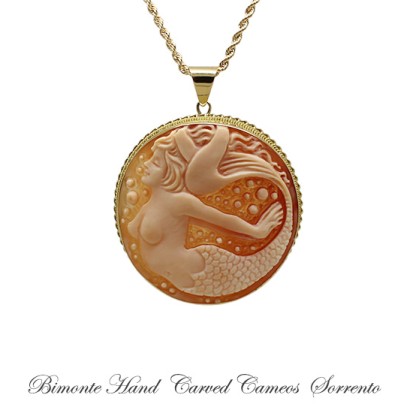 ''The Siren of Sorrento'' Cameo Necklace