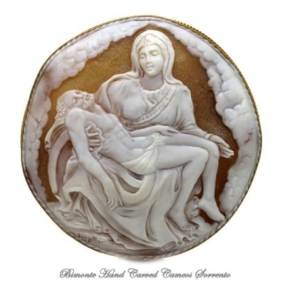 "La Pietà" Cameo Brooch and Pendant