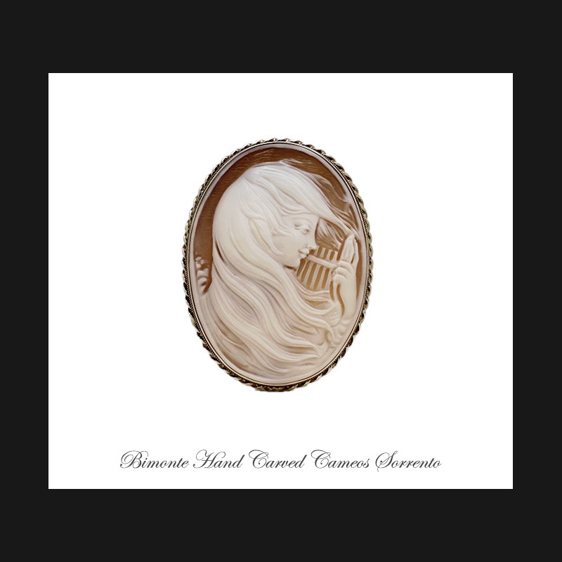 ''Lady in The Wind'' Cameo Brooch & Pendant