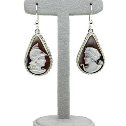 "Wisdom and Independence" Cameo Earrings