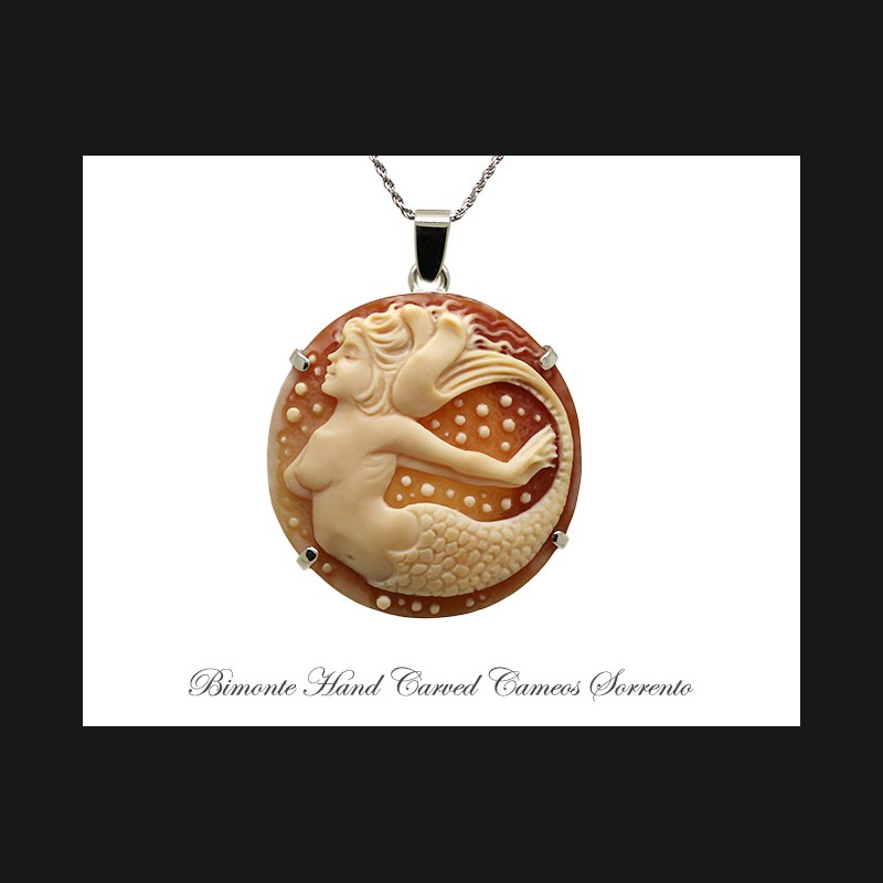 ''Siren Of Sorrento'' Cameo Necklace