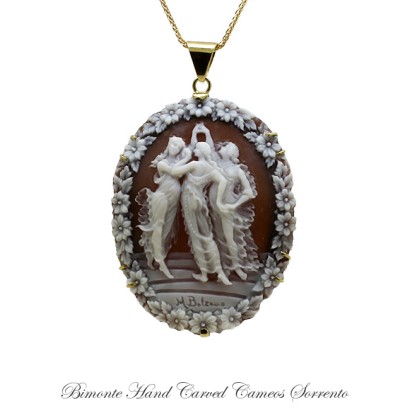 ''Three Graces'' Cameo Necklace