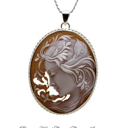 "Bella Flora" Cameo Necklace