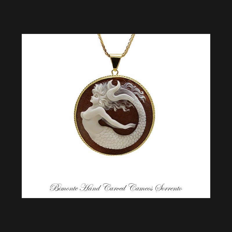 ''Siren of Sorrento'' Cameo Necklace