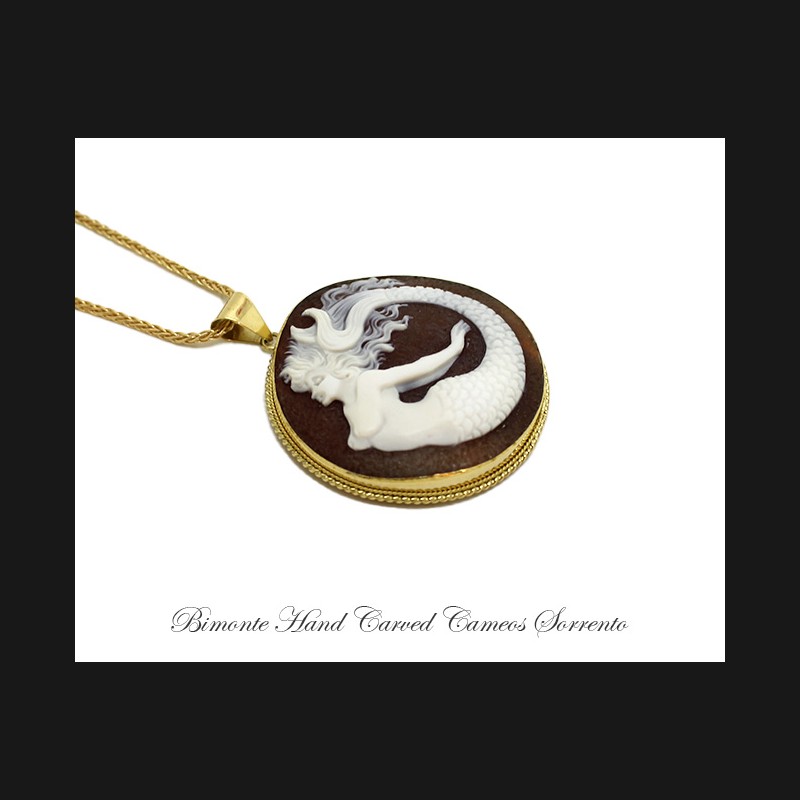 ''Siren of Sorrento'' Cameo Necklace