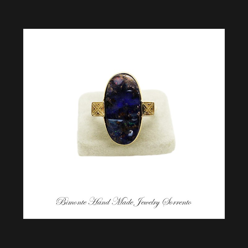 ''Boulder Opal'' Ring