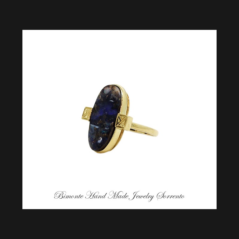 ''Boulder Opal'' Ring