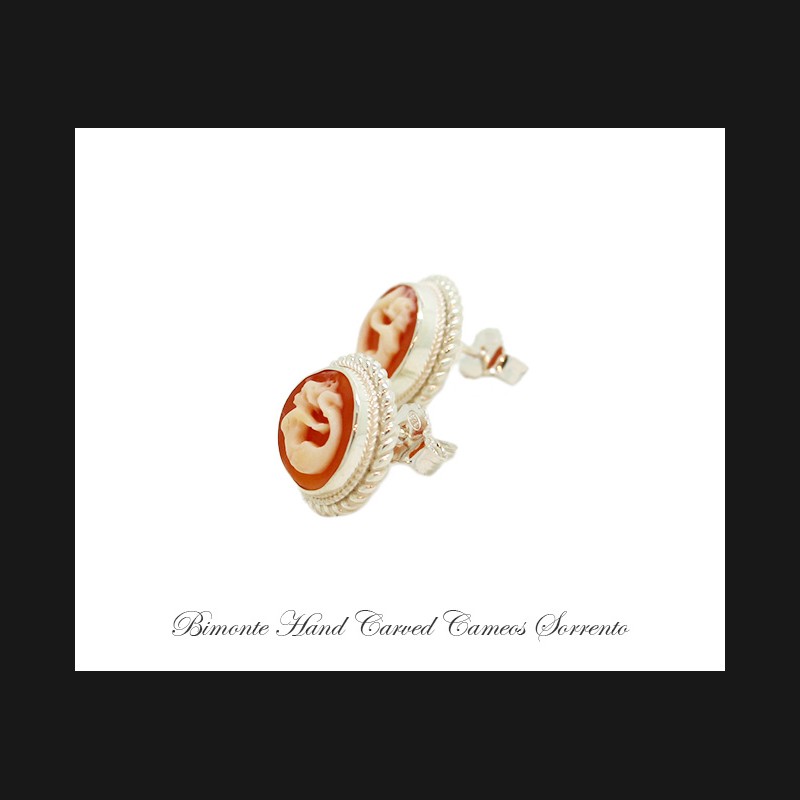 ''Siren of Sorrento'' Cameo Earrings