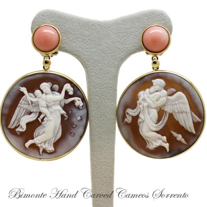 ''Night and Day'' Cameo Earrings
