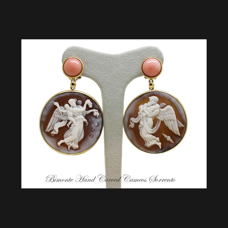 ''Night and Day'' Cameo Earrings