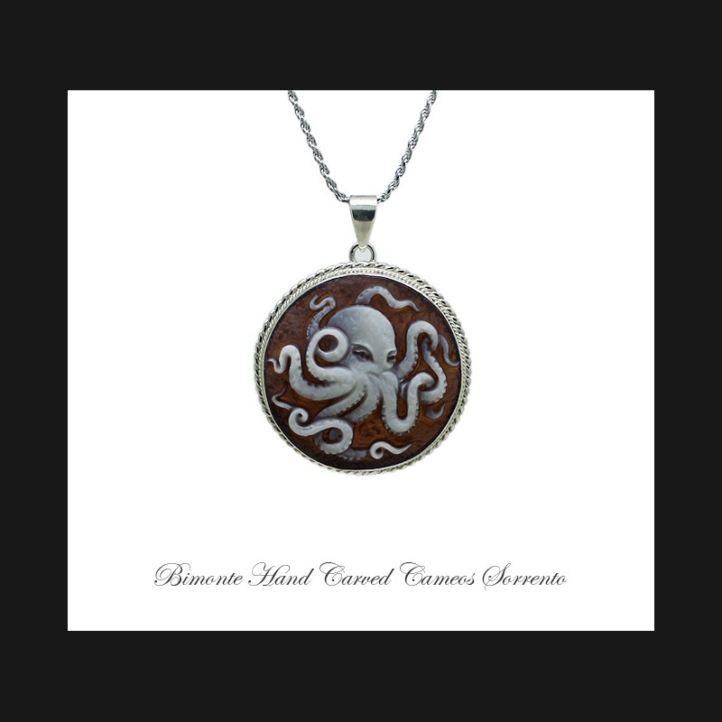 ''Octopus'' Cameo Necklace