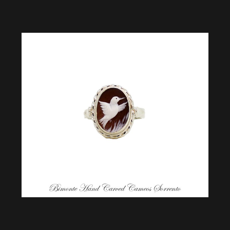 ''Hummingbird'' Cameo Ring