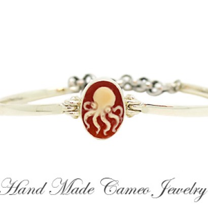 ''Octopus'' Cameo Cuff Bracelet