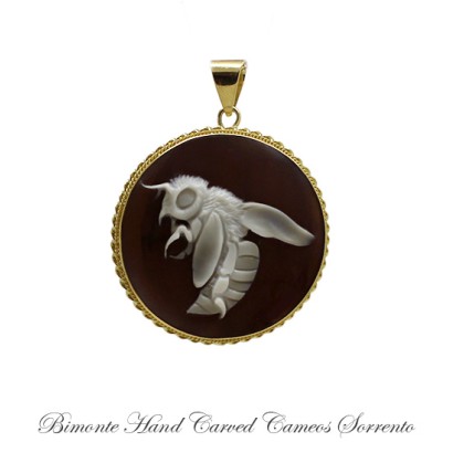 ''Bee'' Cameo Pendant