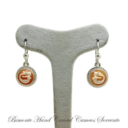 ''Siren of Sorrento'' Cameo Earrings