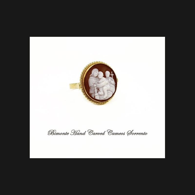 "Madonna of the Chair" Cameo Ring