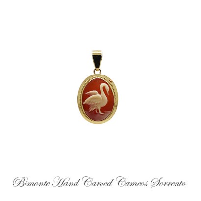 ''Swan'' Cameo Pendant