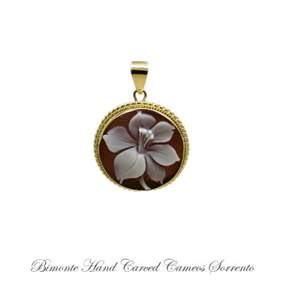 ''Lily'' Cameo Pendant