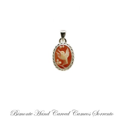 ''Hummingbird'' Cameo Pendant