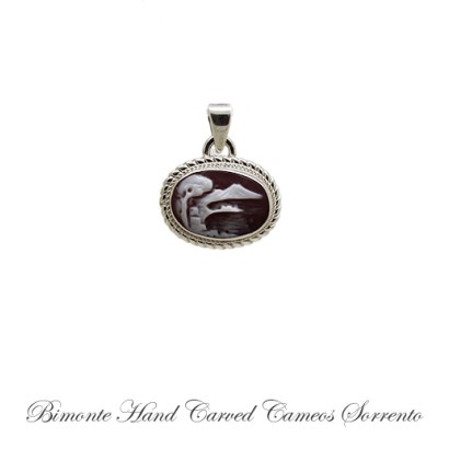 ''Bay of Naples'' Cameo Pendant