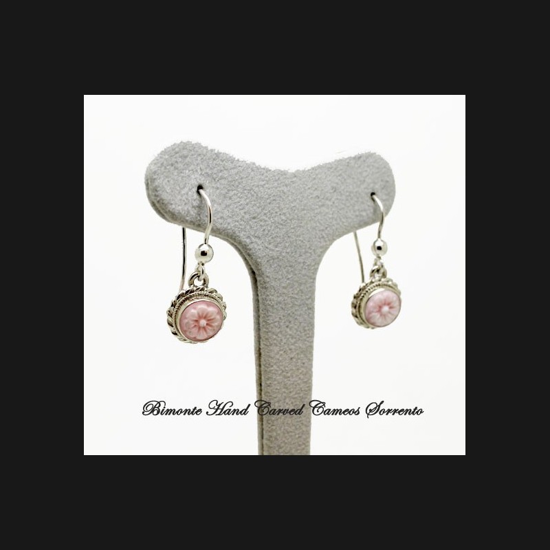 "Flower of Joy" Cameo Earrings