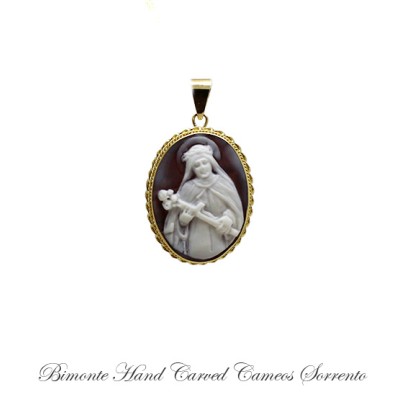 ''Santa Rita'' Cameo Pendant