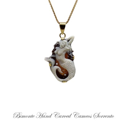 ''Mermaid'' Cameo Necklace