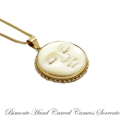 ''Moon'' Cameo Necklace