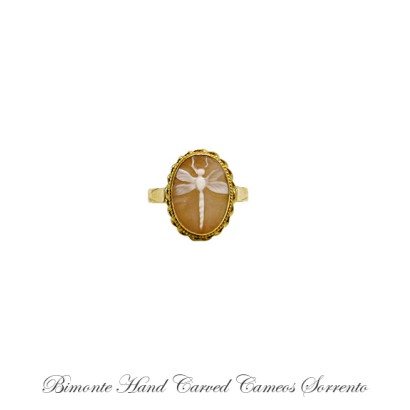 ''Dragonfly'' Cameo Ring