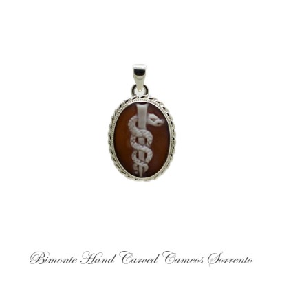 ''Caduceus'' Cameo Pendant