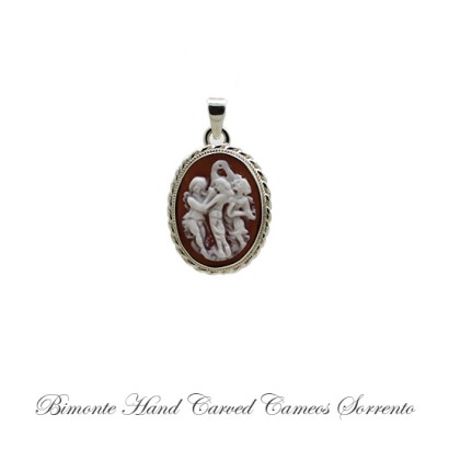 ''Three Graces'' Cameo Pendant