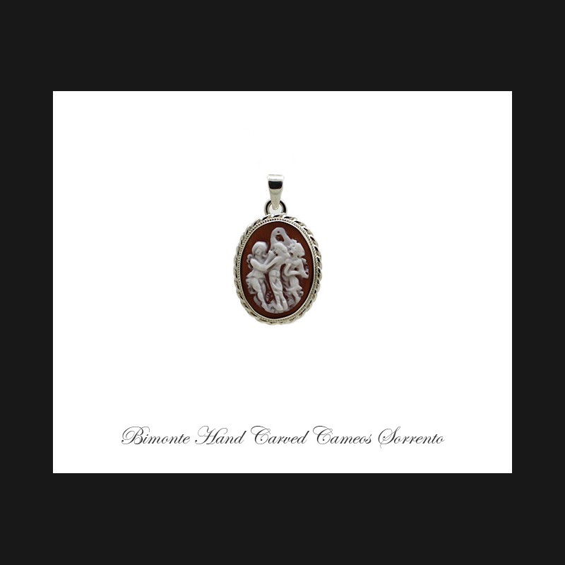 ''Three Graces'' Cameo Pendant