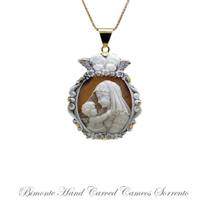 ''Madonna & Child'' Cameo Necklace