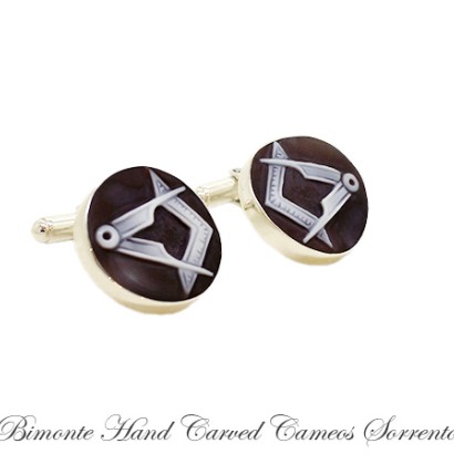 ''Freemason'' Cameo Cufflinks