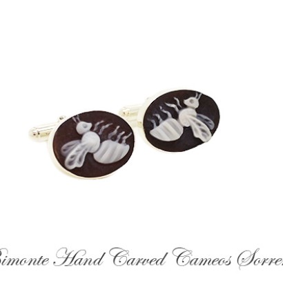 ''Bee'' Cameo Cufflinks