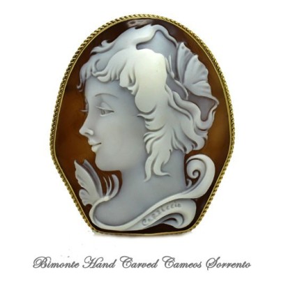 "Psiche" Cameo Brooch and Pendent