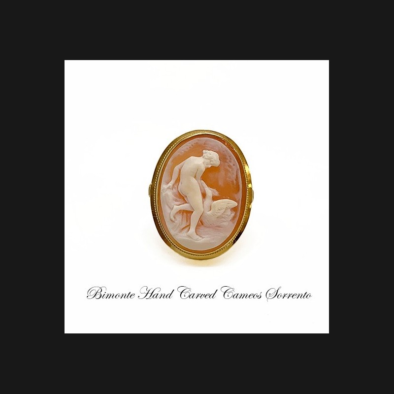 ''Leda and The Swan'' Antique Cameo Ring