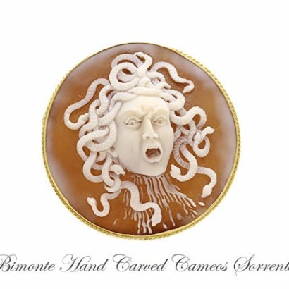 ''Caravaggio's Medusa'' Cameo Brooch and Pendant