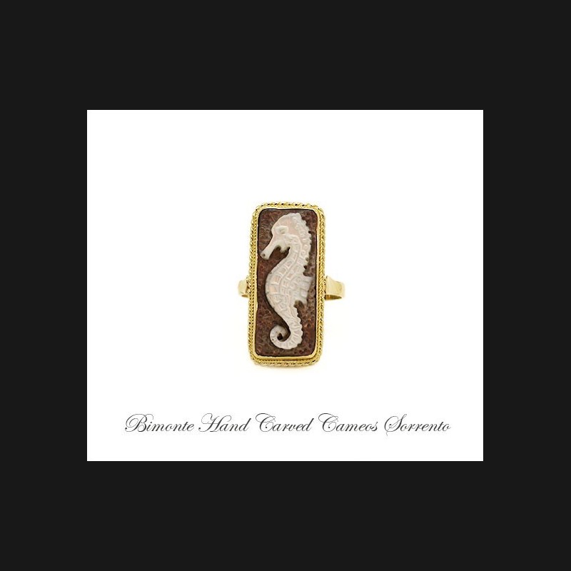 ''Seahorse'' Cameo Ring