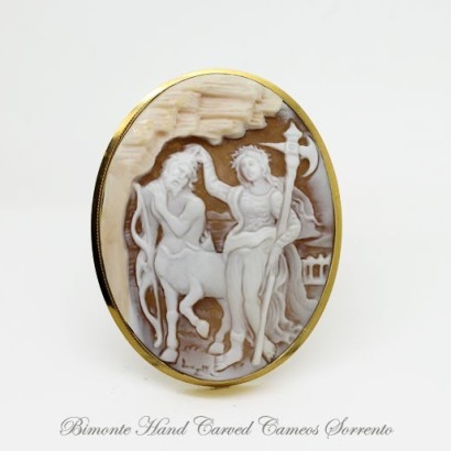 Minerva and the Centaur Cameo Brooch and Pendant